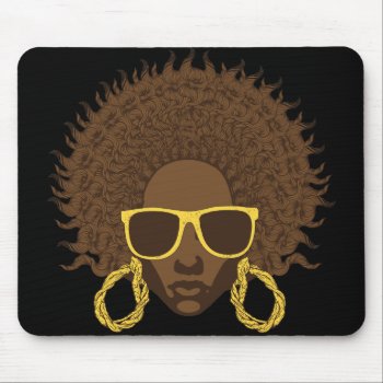 Afro Cool Mouse Pad by brev87 at Zazzle