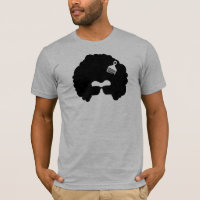 afro pick t shirt