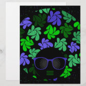 Afro Diva Green & Blue (Front/Back)