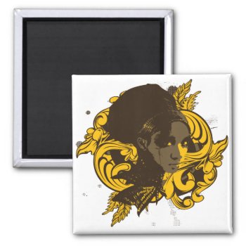 Afro Diva Magnet by brev87 at Zazzle