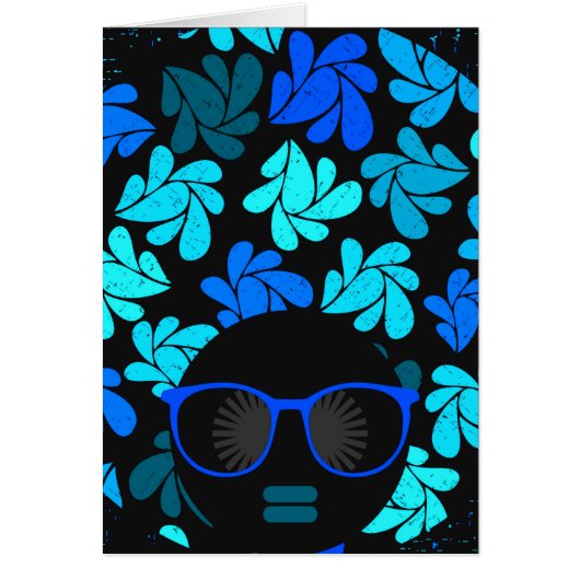 Afro Diva Turquoise Teal (Front)