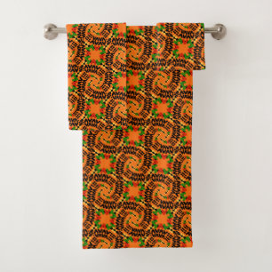 Afro Dots Tribal Towel Set