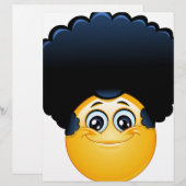 afro emoji (Front/Back)