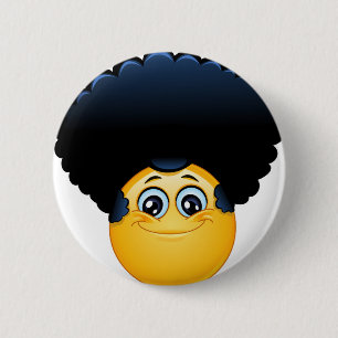 afro emoji button