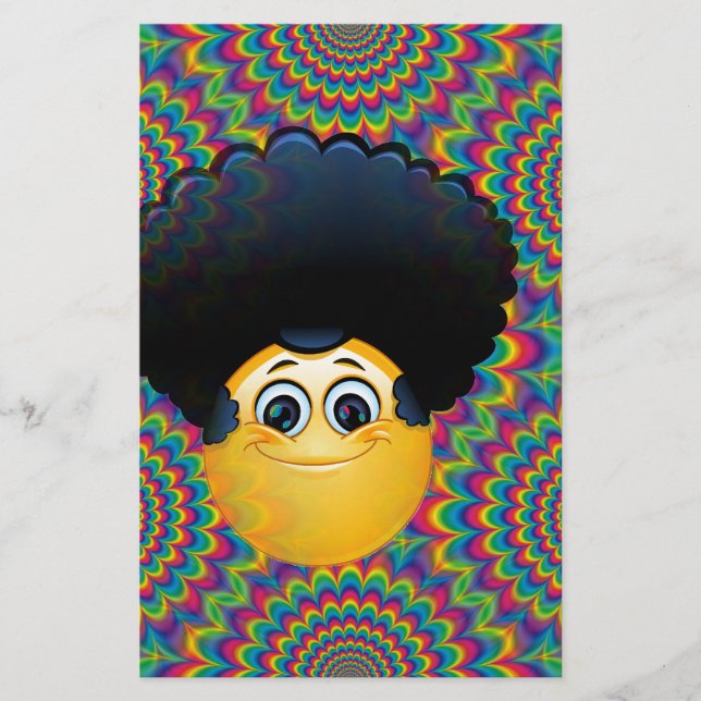 afro emojis stationery (Front)