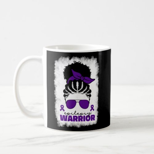 Afro Epilepsy Warrior For Black Epilepsy Awareness Coffee Mug