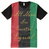 African American Men's One All-Over Print T-Shirts