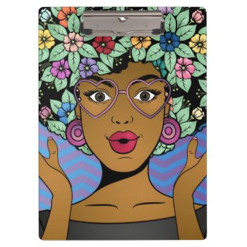 Afro Garden Clipboard by BryBry07 at Zazzle