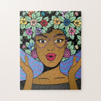 Afro Garden Puzzle by BryBry07 at Zazzle