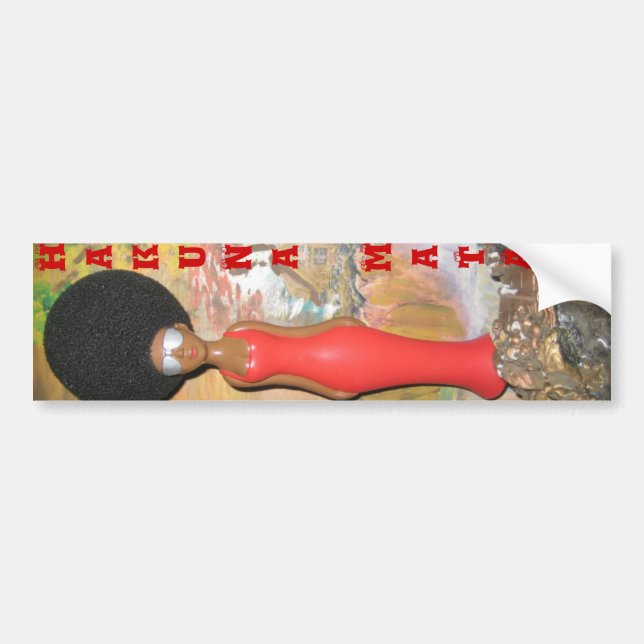 Afro Glam: A Timeless Beauty Bumper Sticker (Front)