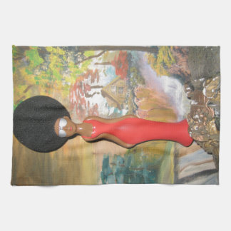 Afro Glam: A Timeless Beauty Kitchen Towel
