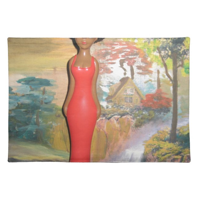 Afro Glam: A Timeless Beauty Placemat (Front)