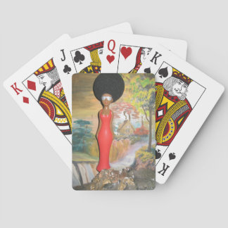 Afro Glam: A Timeless Beauty Poker Cards