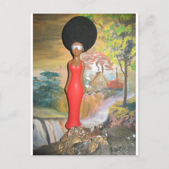 Afro Glam: A Timeless Beauty Postcard (Front)