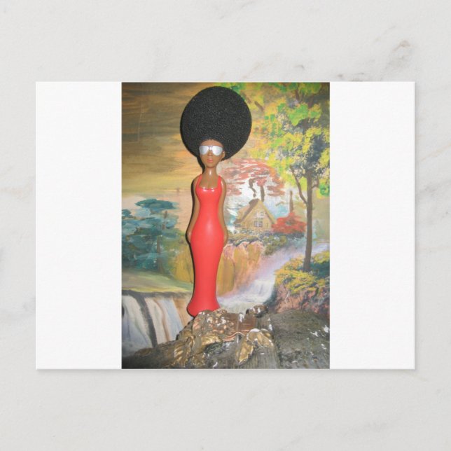 Afro Glam: A Timeless Beauty Postcard (Front)