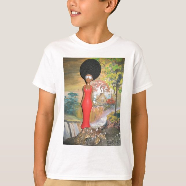 Afro Glam: A Timeless Beauty T-Shirt (Front)