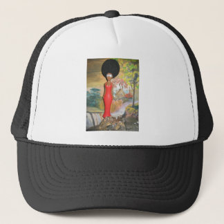 Afro Glam: A Timeless Beauty Trucker Hat