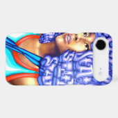 Afro Glow but leave u Blue, she will Case-Mate iPhone Case (Back (Horizontal))