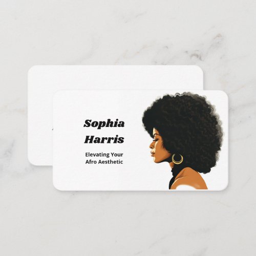 Afro Hair Business Card