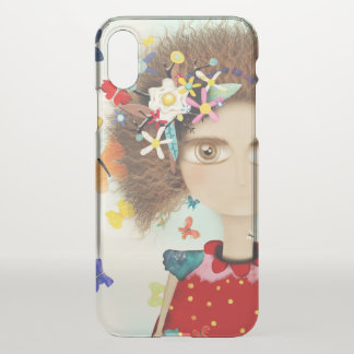 AFRO HAIR DOLL RUPYDETEQUILA HUGE EYES FLORAL iPhone X CASE