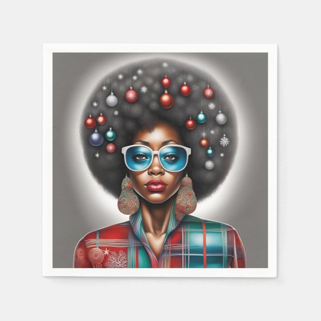 Afro hair napkins (Front)