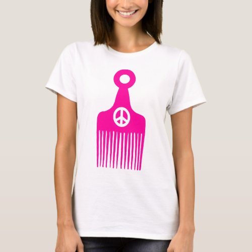 Afro Hair Peace T_Shirt