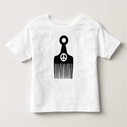 Afro Hair Peace Toddler T_shirt