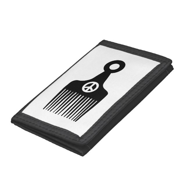 Afro Hair Peace Trifold Wallet (Bottom)