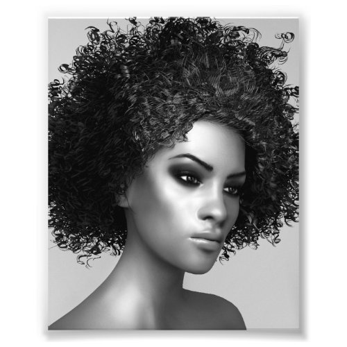 Afro Hair Photo Print