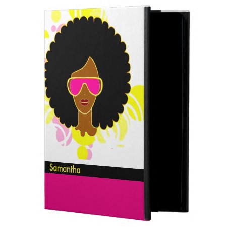 Afro Hair Pink Sunglasses Ipad Air Case