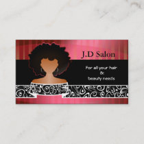 Afro Hair Salon businesscards Business Card