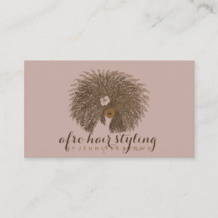 Afro Hair Styling Business Card