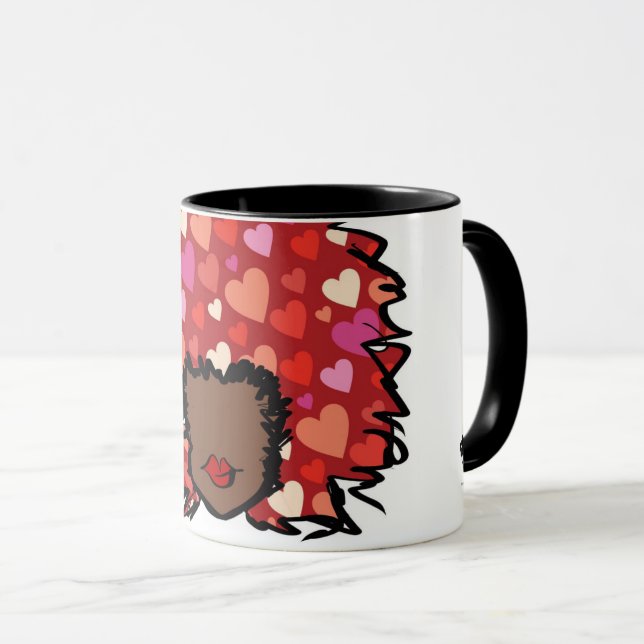 Afro Heart Mug (Front Right)
