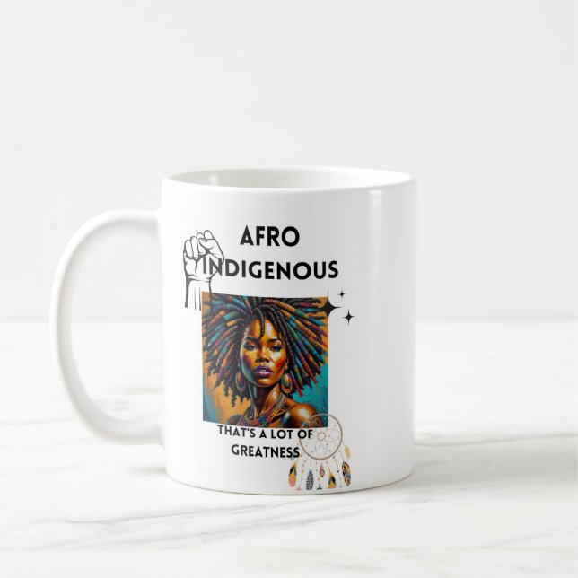 Afro Indigenous mug (Left)