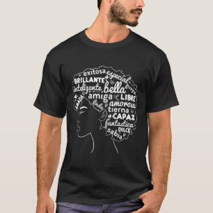 Afro Latina Pride Gift Afro-latino Black History M T-Shirt