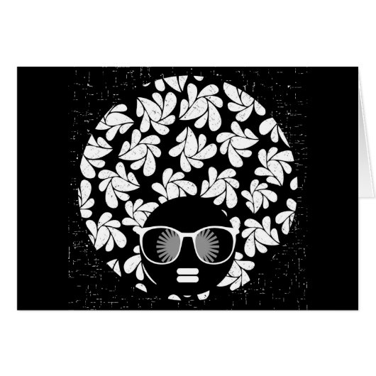 Afro Love Black & White (Front Horizontal)