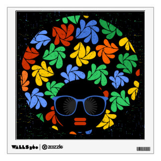Afro Love Colorful Wall Tapestry Sticker