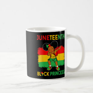 Afro Melanin Dabbing Girl Black Princess Juneteent Coffee Mug