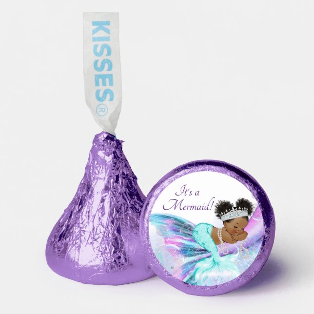 Afro Mermaid Baby Shower Hershey Kisses Hershey®'s Kisses® (Front)