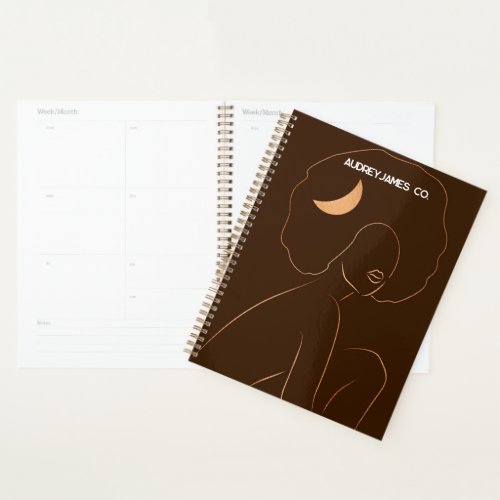 Afro Moon Girl Planner