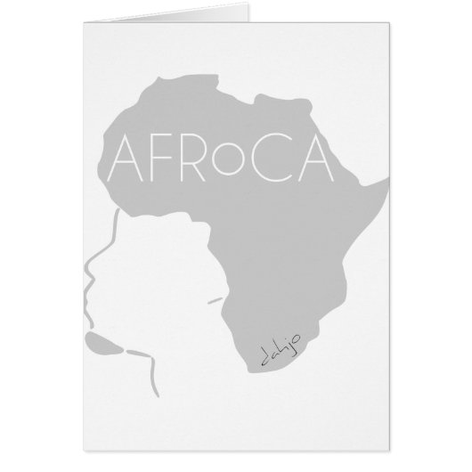 Afro Natural Black Hair Cards (Front)