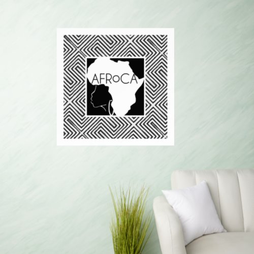 Afro Natural Black Hair Wall Decal