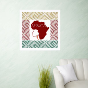 Afro Natural Black Hair Wall Decal