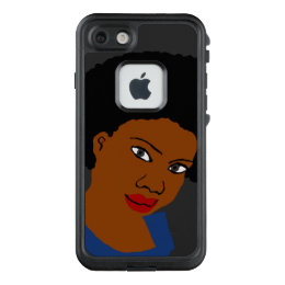Afro Natural Hair Black Queen LifeProof FRĒ iPhone 7 Case