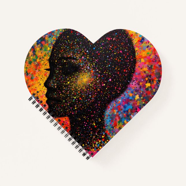 Afro Nebula Whisper – Black History Celebration Notebook (Front)