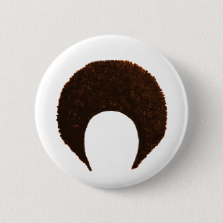 Afro Orange jGibney The MUSEUM Zazzle Gifts Pinback Button