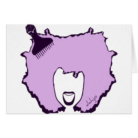 Afro Pick Cards (Front Horizontal)