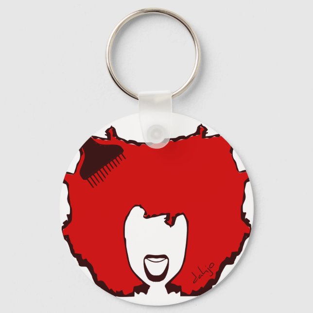 Afro Pick Keychain (Front)