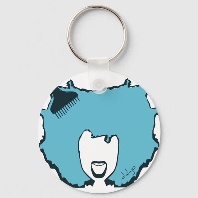 Afro Pick Keychain (Front)