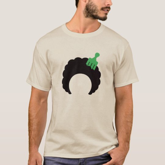 afro pick t shirt